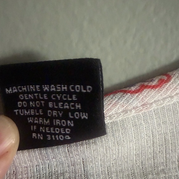 New Directions Floral Boho Peasant blouse bell split sleeves size medium - Picture 6 of 12